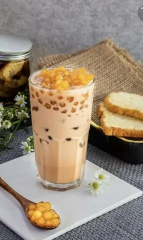 Hình ảnh Trà sữa truyền thống trân châu hoàng kim