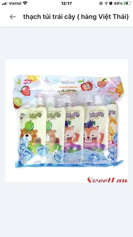 Hình ảnh Thạch trái cây túi