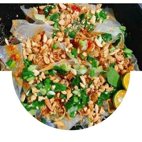 Hình ảnh Bánh Tráng Phơi Sương Mỡ Hành Tóp Mỡ