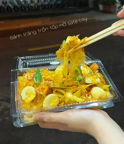 Hình ảnh Bánh tráng trộn tóp mỡ