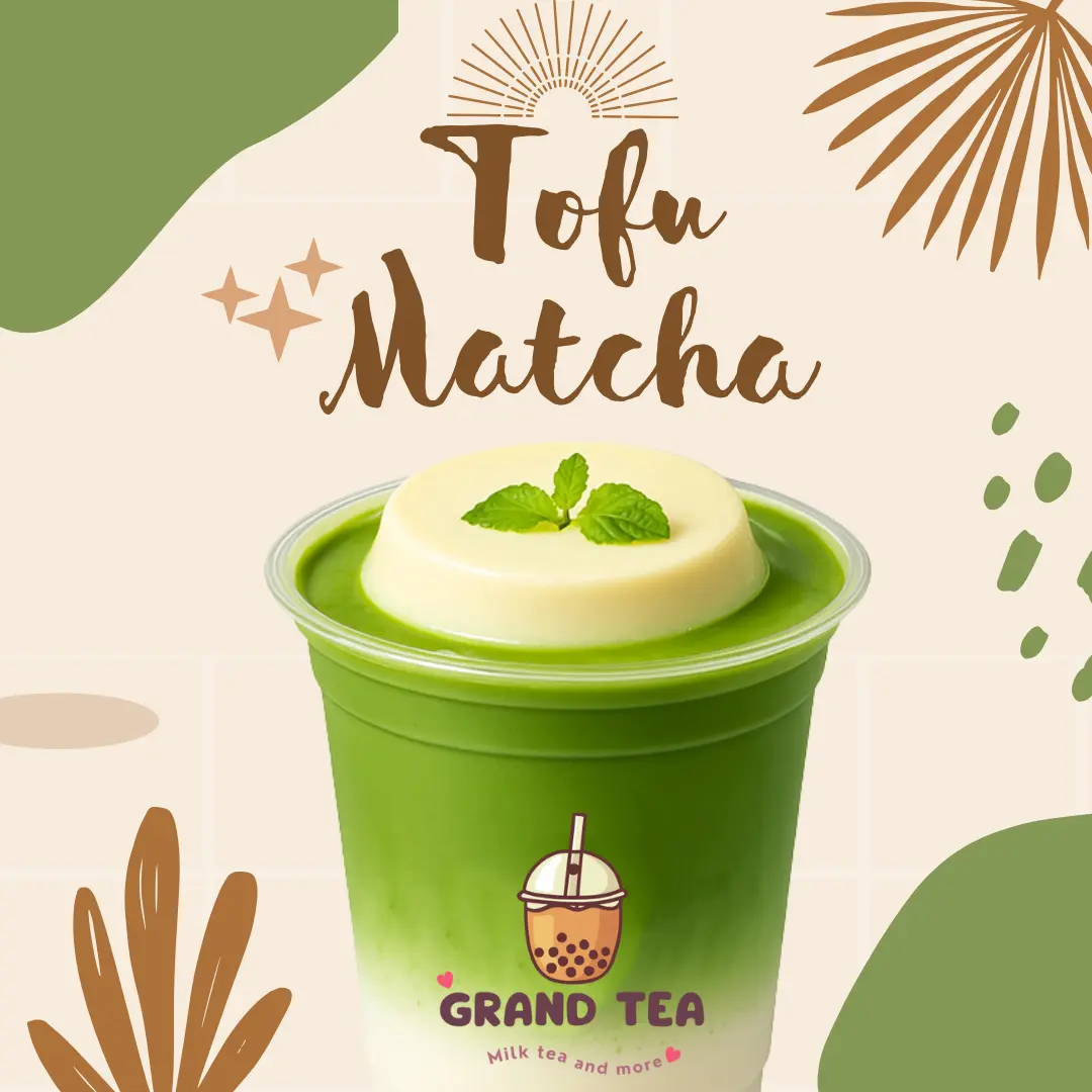 Hình ảnh Matcha Latte Tàu Hủ/Tofu Matcha Latte