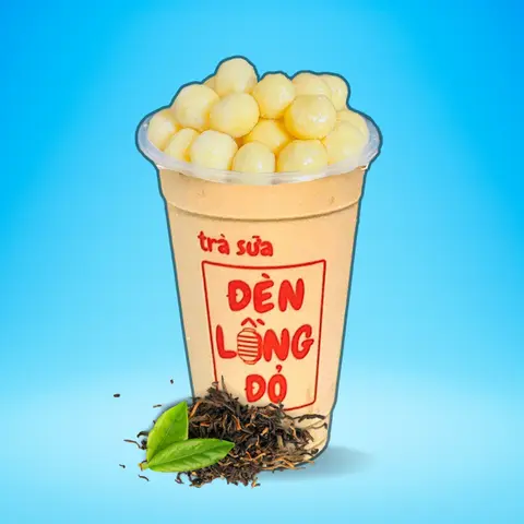 Hình ảnh Trà sữa “Gạo Rang” phô mai viên 