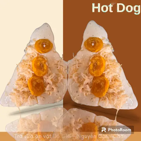 Hình ảnh Hot dog trứng muối chà bông