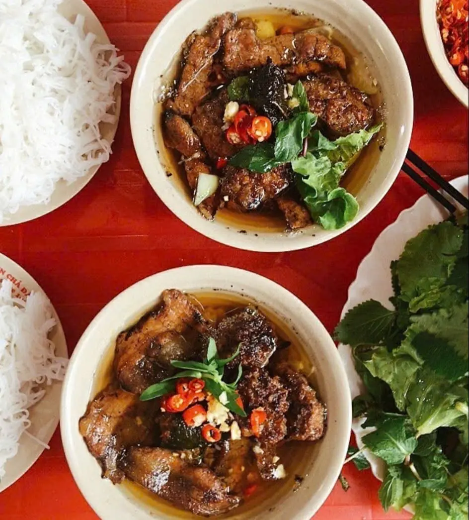 Hình ảnh Bún thịt ba rọi nướng