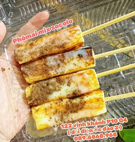 Hình ảnh phô mai sữa mix sôccola ( nhỏ ) 