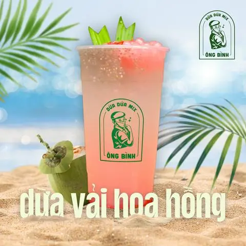 Hình ảnh DỪA VẢI HOA HỒNG