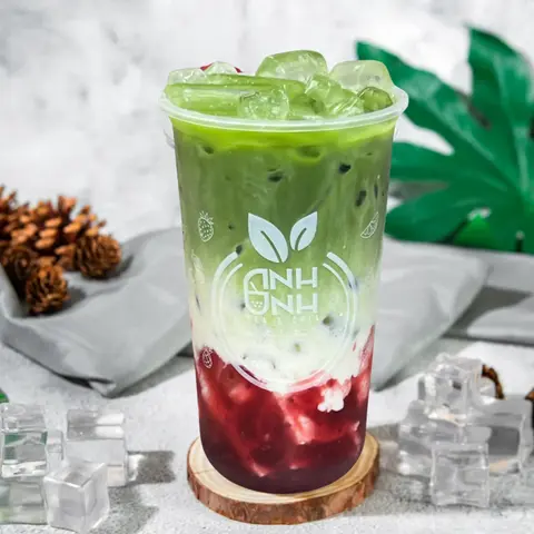 Hình ảnh Matcha Latte Dâu (Size L)
