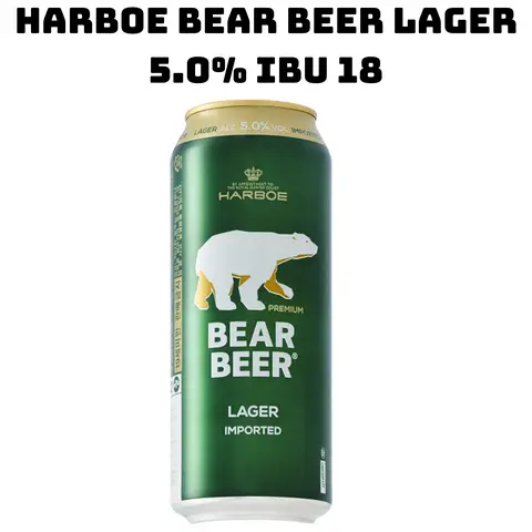 Hình ảnh Harboe Bear B.e.e.r Lager 5.0% IBU 18 500ml