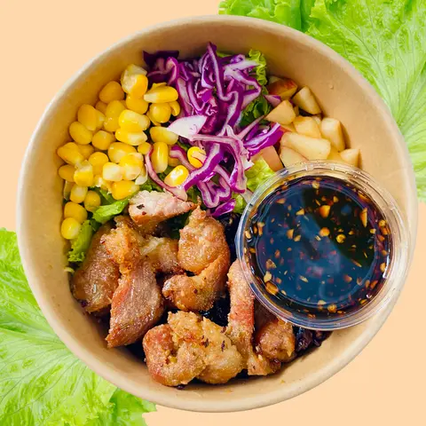 Hình ảnh Cơm Gạo Lứt Thịt Nướng