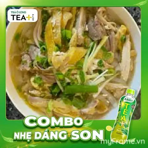 Hình ảnh Combo Phở Gà + Olong xanh