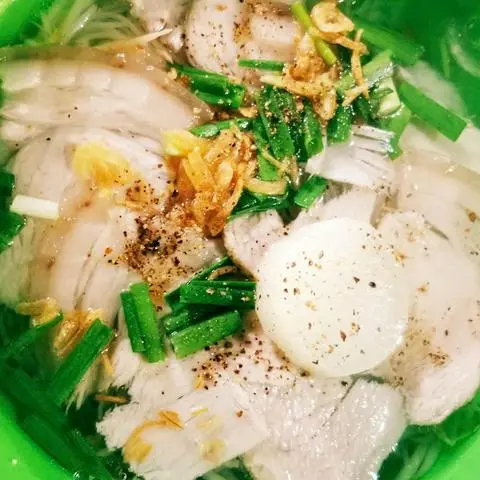 Hình ảnh mì tươi khô bò viên 