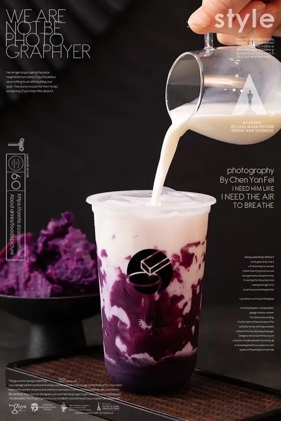 Hình ảnh Blueberry latte - M - Sữa tươi việt quất