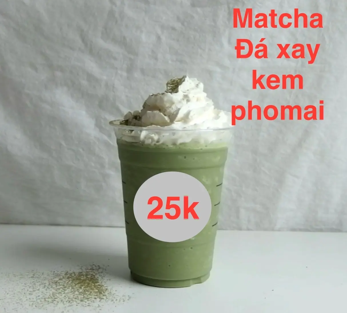 Hình ảnh Matcha Đá xay kem phomai