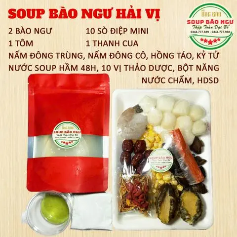 Hình ảnh Set Tự Nấu - Soup Bào Ngư Hải Vị