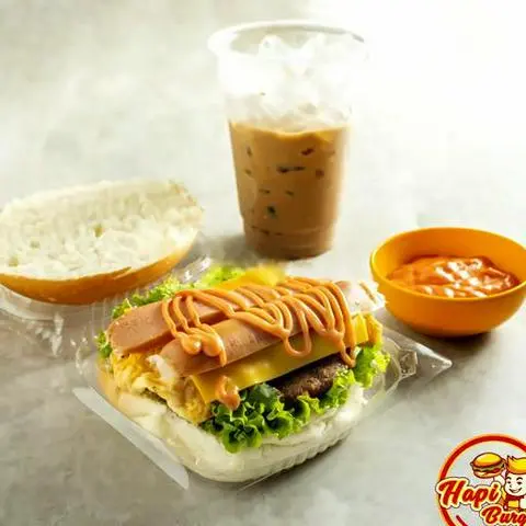 Hình ảnh Combo hamburger gà Teriyaki + Trứng + Xúc xích + Phomai + Cafe