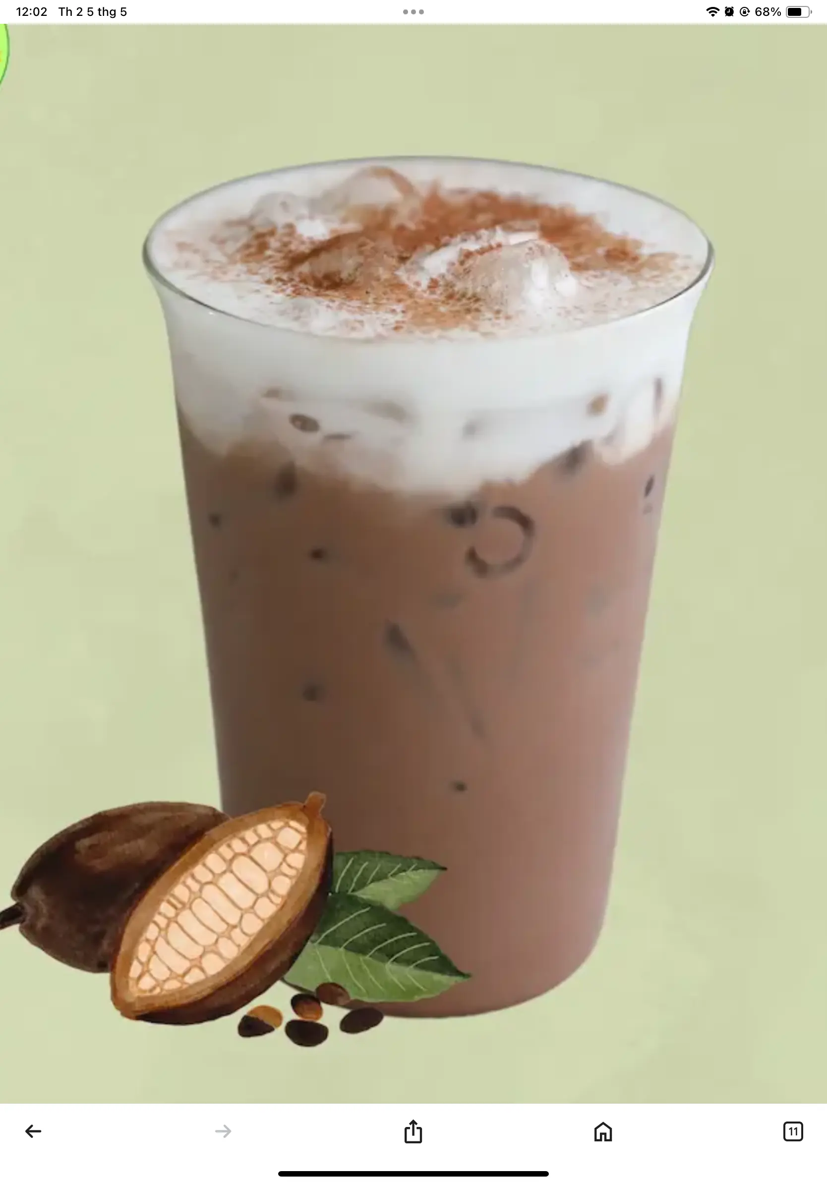 Hình ảnh Cacao latte kem muối