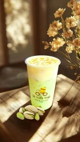 Hình ảnh Trà Sữa Hạt Dẻ Cười Kem Trứng