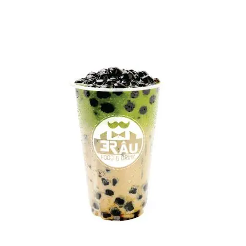 Hình ảnh Trà sữa trân châu đường đen matcha