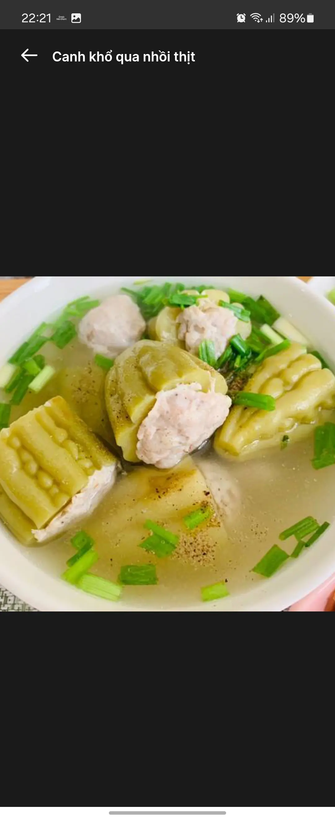 Hình ảnh Cơm + Canh khổ qua nhồi thịt