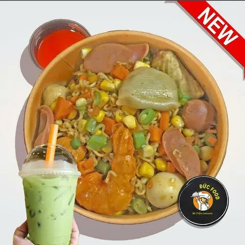 Hình ảnh Mì Trộn Thập Cẩm + Trà Thái