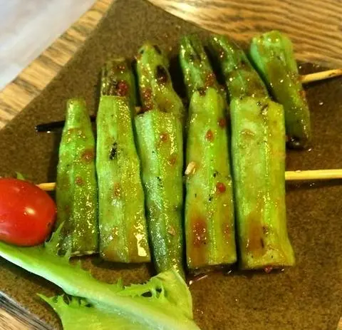 Hình ảnh đậu bắp nướng 