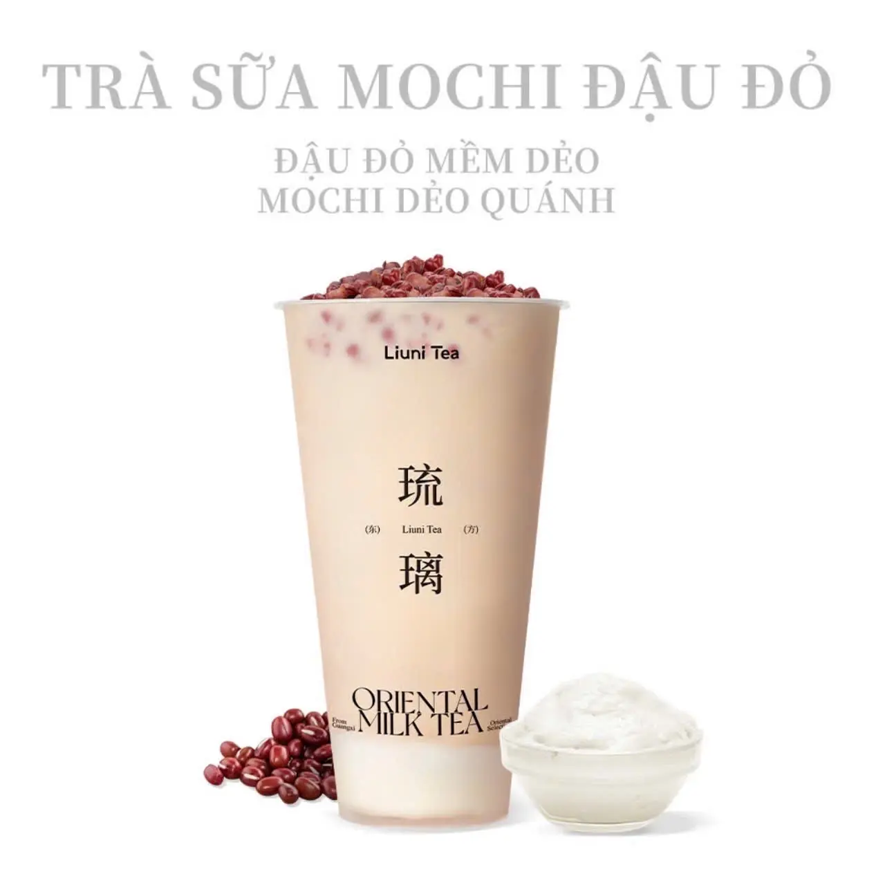 Hình ảnh Trà sữa mochi đậu đỏ