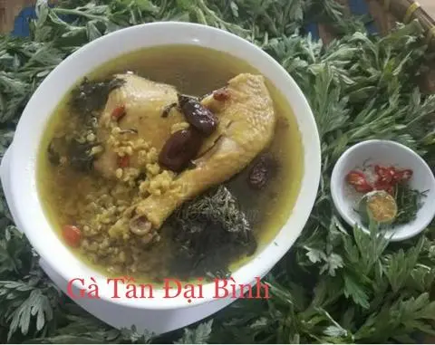 Hình ảnh Đùi gà tần ngải cứu - thuốc bắc