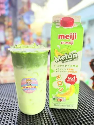 Hình ảnh Matcha sữa meiji dưa lưới