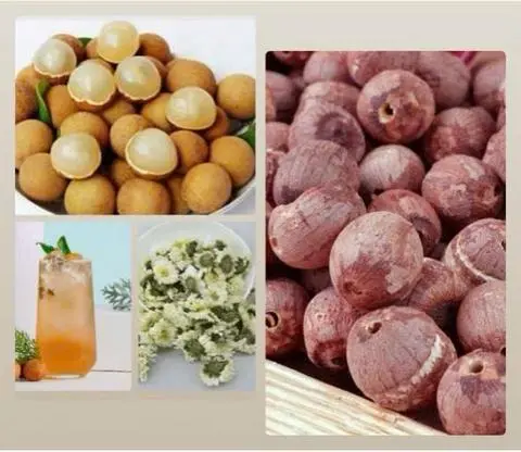 Hình ảnh water cúc bach long nhãn sen vỏ lụa 