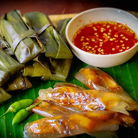 Hình ảnh Bánh bột lọc lá chuối ninh hoà