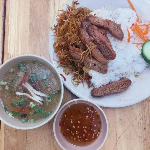 Hình ảnh cơm tấm chay