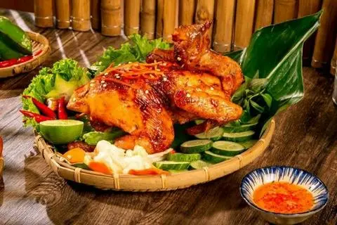 Hình ảnh gà nướng nguyên con