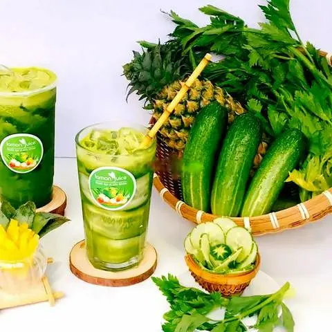 Hình ảnh Thanh lọc 4 - ép cần tây - dưa leo - gừng