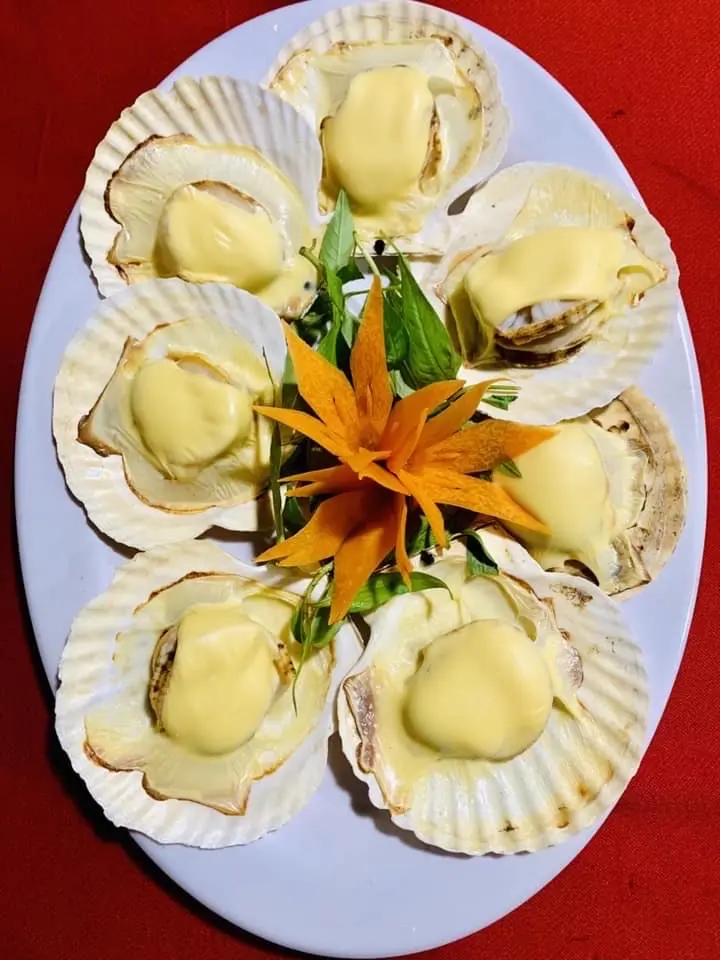 Hình ảnh sò điệp nướng phô mai