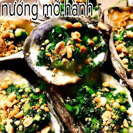 Hình ảnh Hàu nướng mỡ hành