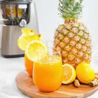 Hình ảnh Nước Ép Thơm + Cam