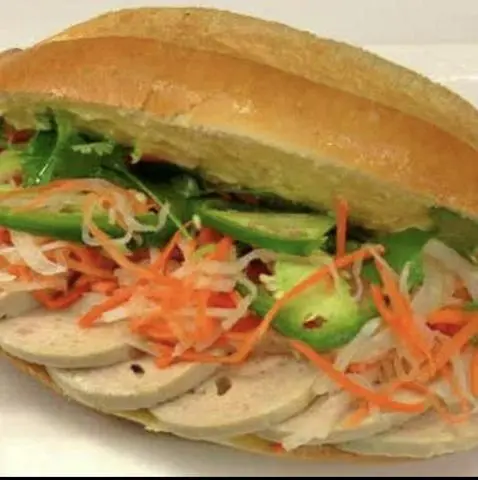 Hình ảnh bánh mì chả lụa chà bông
