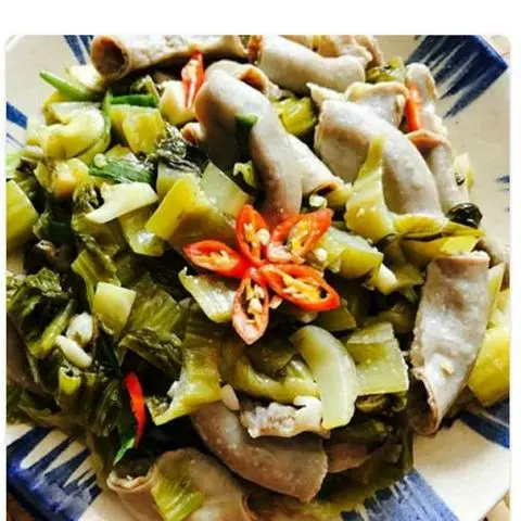 Hình ảnh Lòng xào cải chua