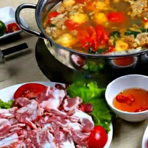 Hình ảnh Lẩu Sụn Sườn Non Nồi Lớn + Đậu