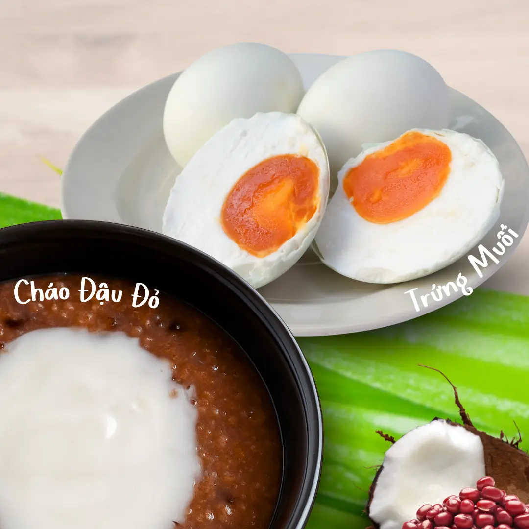 Hình ảnh Cháo Đậu + Trứng Muối