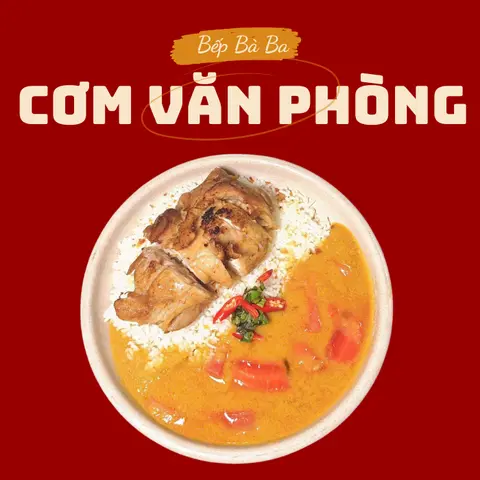 Hình ảnh Cơm cà ri má đùi gà áp chảo