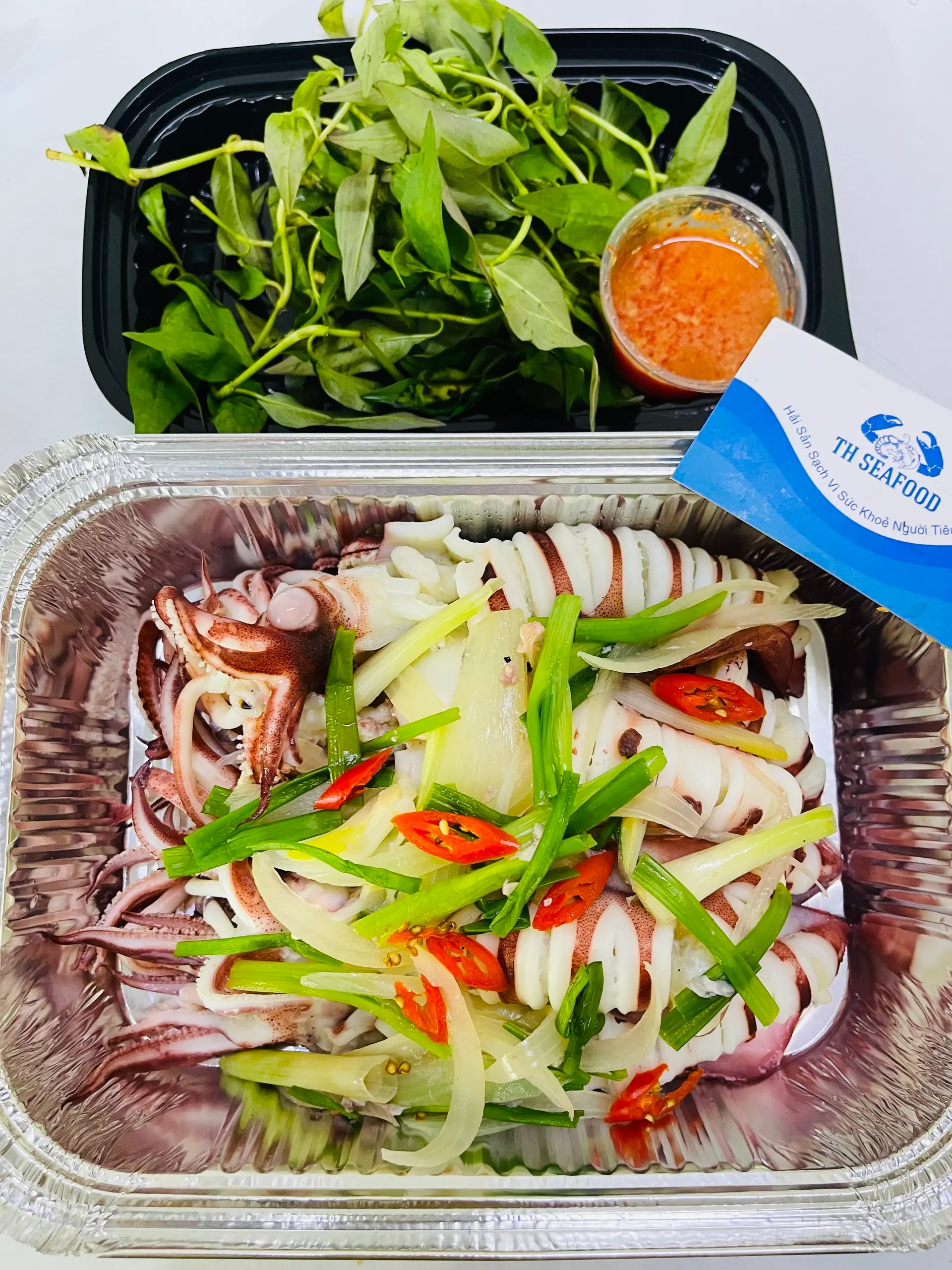 Hình ảnh Mực Trứng Hấp Hành ( Phần 500gr) 