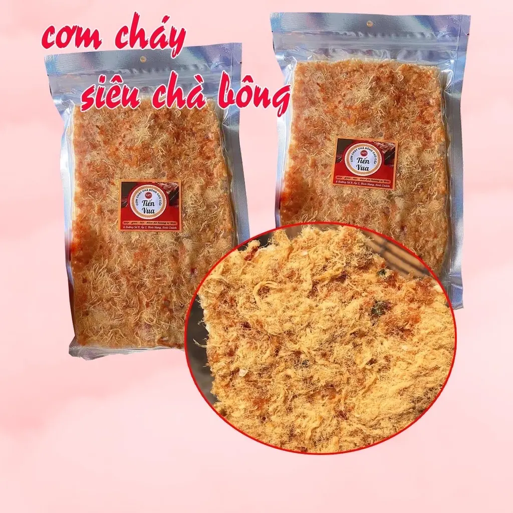 Hình ảnh 1 Gói Cơm Cháy Chà Bông Tiến Vua-150g