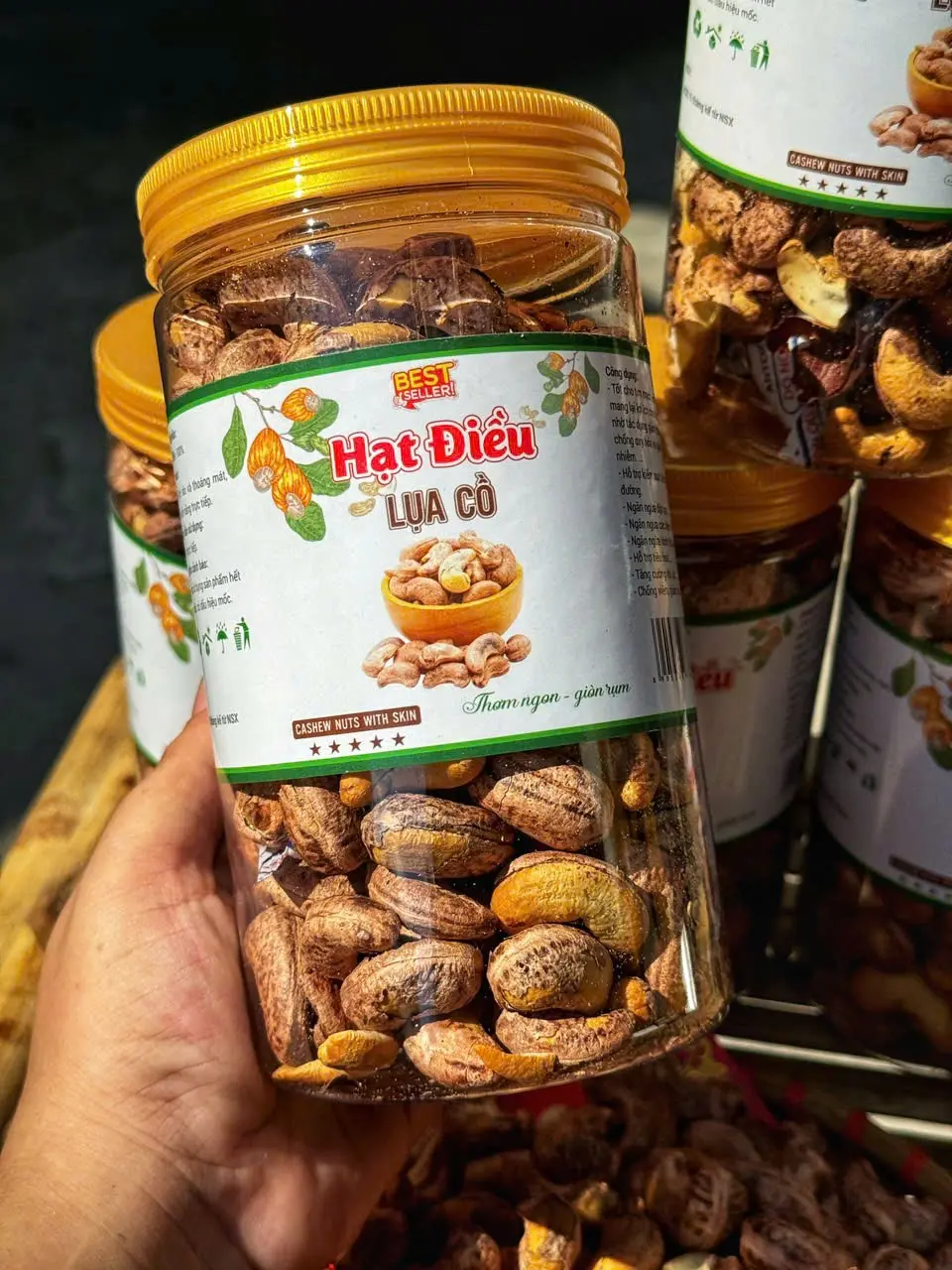 Hình ảnh Hạt Điều Cồ Rang Muối Size Đại 500g