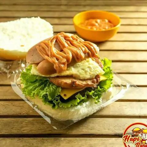 Hình ảnh Combo super burger Teriyaki đặc biệt 5 tầng + Coca