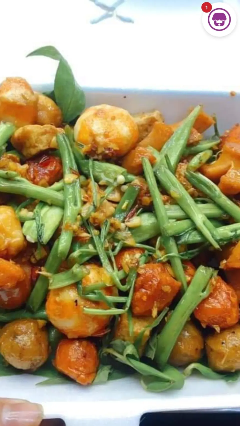 Hình ảnh Combo cá viên chiên lớn sốt me cay 