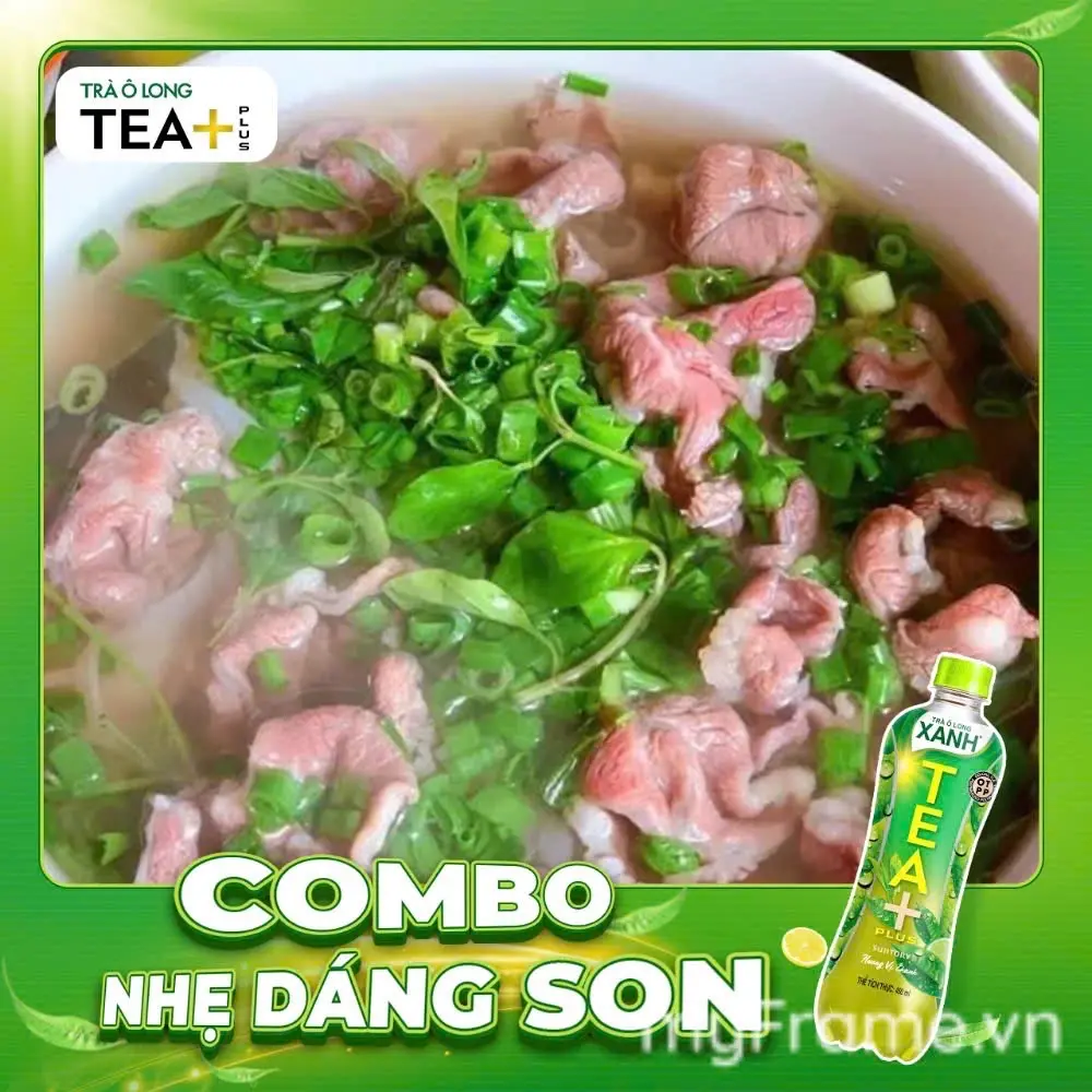 Hình ảnh Combo Phở Bắp Tái + Olong Xanh