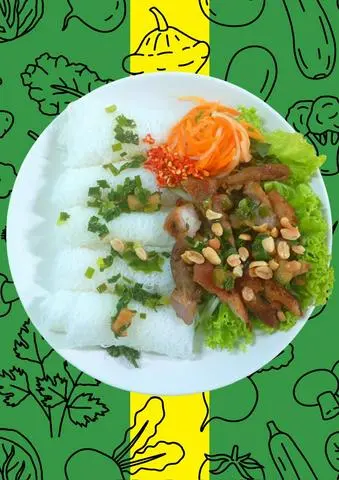 Hình ảnh Bánh Hỏi Thịt Nướng 