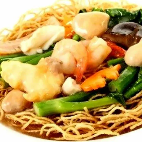 Hình ảnh Mì giòn xào nạc gà