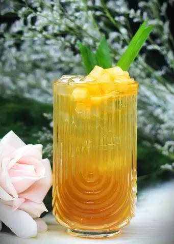 Hình ảnh Trà ô lông dưa lưới vàng - Cantaloupe olong tea
